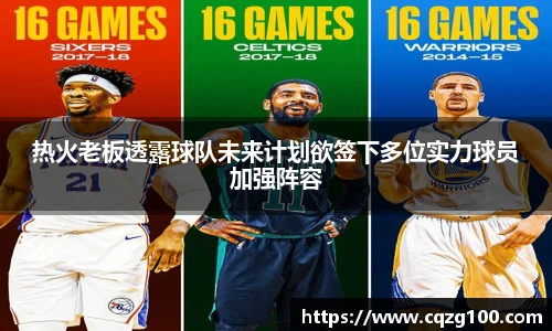 热火老板透露球队未来计划欲签下多位实力球员加强阵容